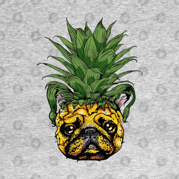 Pineapple French Bulldog by huebucket